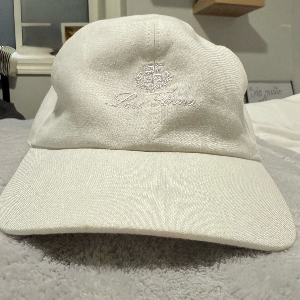 Loro Piana Cream Baseball Cap
